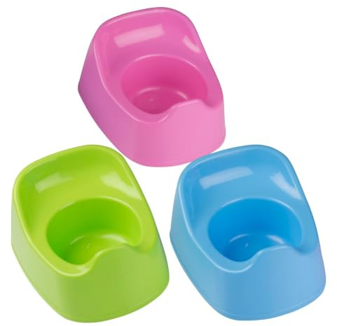 Baby Töpfchen - Kinderpotty mit Komfortabler Rückenlehne - Leicht, aus Kunststoff und Einfach zu Reinigen - Geeignet für Jungen und Mädchen - 27x22x14,5 cm - Grün, Blau, Rosa