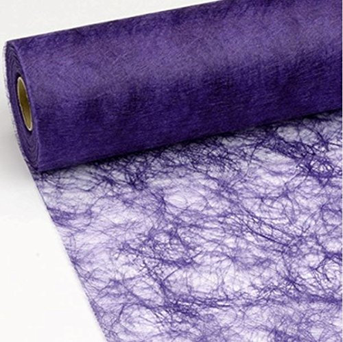 Sizoflor Tischband - 25 Meter Rolle + 300 Mini-Dekodiamanten Gratis (30cm Breite, Violett)