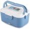Fiambrera con calefacción eléctrica para coche de 1,5 l, calentador de comida Bento portátil, contenedor calentador de alimentos para viajar(24V-azul)