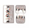 A.Monamour Badezimmer Badematte 3 Teilig Set Tier Pinguine Liebhaber Weiß Verschneite Welt Lustig Design Bad Matte Teppich Flanell Saugfähig Badteppiche Badvorleger Badgarnitur WC Vorleger