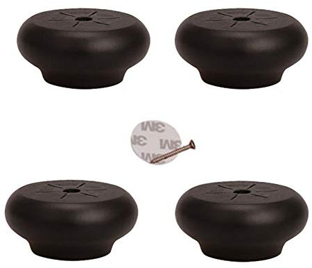 Lot de 4 pieds de meubles en bois massif pour meubles, canapé, table basse, banc, chaise, table basse (2 cm)