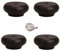Lot de 4 pieds de meubles en bois massif pour meubles, canapé, table basse, banc, chaise, table basse (2 cm)