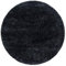 Carpetsale24 Teppich Wohnzimmer Shaggy Einfarbig Design 160 cm Rund Schwarz - Hochflor Teppich Schlafzimmer Luxuriöse Kuschelig und Super Weich Langflor 50 mm Florhöhe - Flauschiger Teppich Runder
