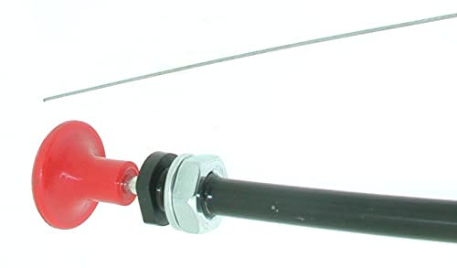 GREENSTAR - Câble Rigide Arrêt Moteur - Adaptable Pour Divers Moteurs - L 1200mm - Gaine 1000mm - Course 70mm