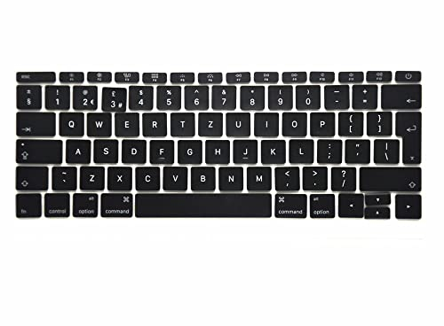 Pardarsey Neue Ersatz Key Cap Set QWERTZ Deutsche Tastatur Ersatz Keycaps Tasten Kompatibel Für MacBook Pro Retina 13 15'' A1706 A1707 UK Tastatur Tasten