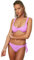 Trendyol Top de Bikini balénico Texturizado Parte Superior, Lila, 36 para Mujer