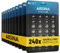 ABSINA 240er Pack Alkaline & Lithium Knopfzellen - 20x AG1 / 20x AG3 / 40x AG4 / 40x AG10 / 40x AG13 / 20x CR2016 / 20x CR2025 / 40x CR2032-1,5V & 3V Knopfzelle Sortiment - Knopfbatterien