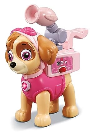 VTech - Pat' Patrouille, Stella Interactive Mission Sauvetage, Figurine 16 cm avec 4 Accessoires, Chien Interactif, Jouet Paw Patrol, Cadeau Enfant de 3 Ans à 7 Ans - Contenu en Français