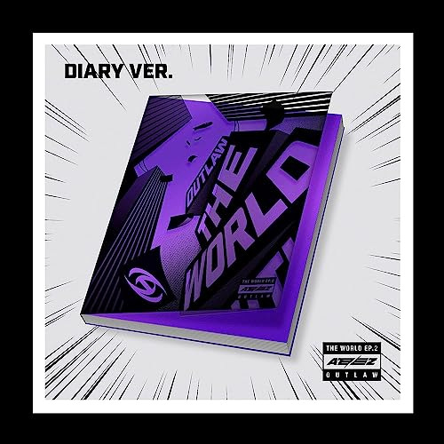 ATEEZ The World EP.2 : OUTLAW 9th Mini Album CD+Teambook+Teamlabel+Teammark+Emergency kit+Partner card+Photocard+Action card+Tracking Sealed (Diary Version)
