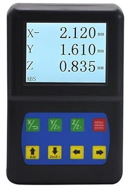 Baykunl D50 Digital Readout DRO 3 Axis, 3.5 Inch LCD, 1/2 3 Axis DRO Display for Lathe Mill Milling Machine
