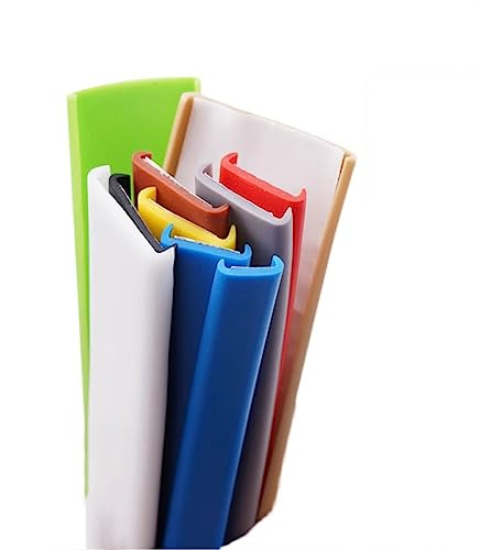5m Kantenumleimer Selbstklebend Kantenschutz Umleimer Furnierklebeband Kein Aufbügeln, U-Form TPE Möbelkantenband, selbstsichernde Furnier-Randschiene (Color : White, Size : 40mm)