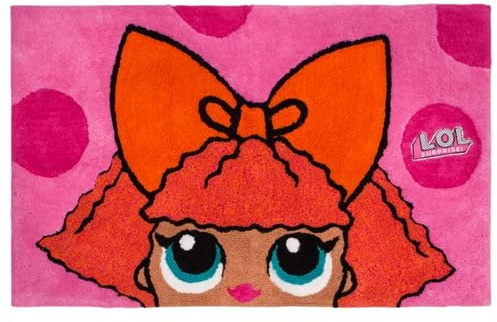 Franco LOL Surprise! Glitter Queen Kinderzimmer-Teppich, rutschfest, 76,2 x 121,9 cm, offizielles Lizenzprodukt