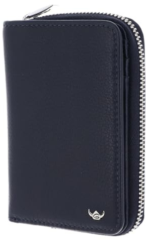 Golden Head Leder Geldbörse Capri RFID Protect RV-Börse 3317 Blau dunkelblau
