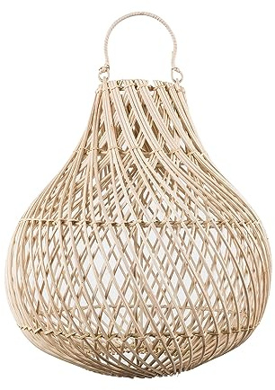 wohnfreuden Lampenschirm Hängelampe Deckenlampe Rattan Lampe