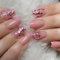 24 Pezzi Unghie Finte Corte Quadrate Press on Nail French Rosa Lucide Unghie Adesive Naturali Acrilico Copertura Completa Attaccare Sulle Unghie per Donne e Ragazze
