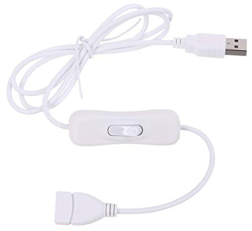 BYUTFA Easy to Operate Safe USB 2.0 Extension Cable with Switch Compatible with Table/Fans/Lamps/Led Lights