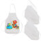 RRigo Kinder Schürzen, 12 DIY Weiß Bastelschürze Set, Stoff Malerei Schürzen, Kunst Kittel für Malerei, Kochen und Jede DIY Handwerk (Weiß)