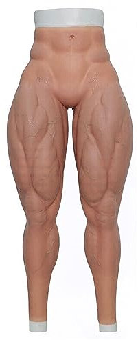 Oppaionaho Silicone Muscle Pants réaliste Jambe Faux Shaper Hommes Muscle Set, Faux Silicone Homme simule Muscle Pantalons (#2)