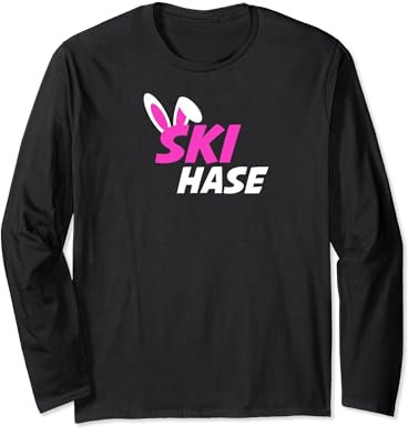 Ski Hase Apres Ski - Ski Hasen, Häschen, Party Kostüm Langarmshirt