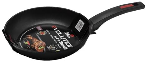 zanetti Padella Evolution, Padella per Induzione, Padella 32 cm Diametro, Fondo Antiaderente, Per tutti i Piani Cottura, Diametro 32 cm, colore Nero