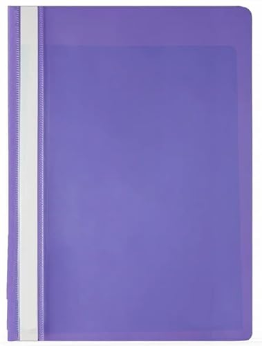 Papiertiger Schnellhefter PP für Schule und Büro (Standard, Violett, 100er Pack)