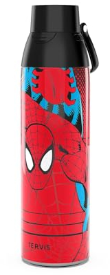 Tervis Venture Bouteille d'eau Marvel – Spider Man – Gobelet isotherme à triple paroi pour garder les boissons froides et chaudes, 760 ml, en acier inoxydable