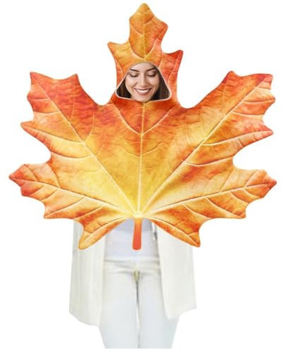 Maple Leaves Cosplay Costume Plant Performance Outfit Funny Costume Dress Up Costumes Comedy Clothes for Halloween