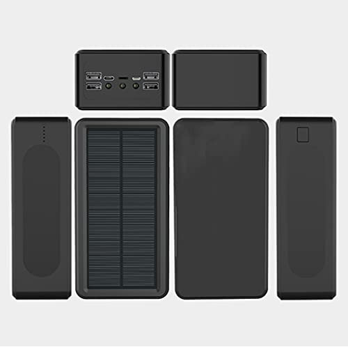 Power Bank Caricabatterie portatile Solar Power Bank 50000Mah/Caricabatterie solare Power Bank/Power Bank ad energia solare/Power Bank ricaricabile solare/Cellulare Cell Bank portatili, nero