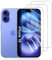 Hhfcryst Protector de Hidrogel Protector para iPhone 16, 3 Piezas TPU Protectores de Pantalla HD Transparente Suave (Vidrio no templado)