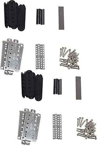 Tynmoel 2 Satz Gitarren Humbucker Ton Abnehmer Kits für Zubehör/Cupronickel Grund Platte/Spacer/Bobbin/Pole