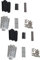 Tynmoel 2 Satz Gitarren Humbucker Ton Abnehmer Kits für Zubehör/Cupronickel Grund Platte/Spacer/Bobbin/Pole
