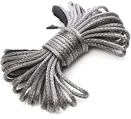 STRAFBRG Corde de treuil de Plasma de 10 mm Rouge de 10mm * 30 m, Corde de treuil synthétique, 3/8 x 100 Câble treuil, Corde de remorquage, RéSistance à l'usure Plus Forte