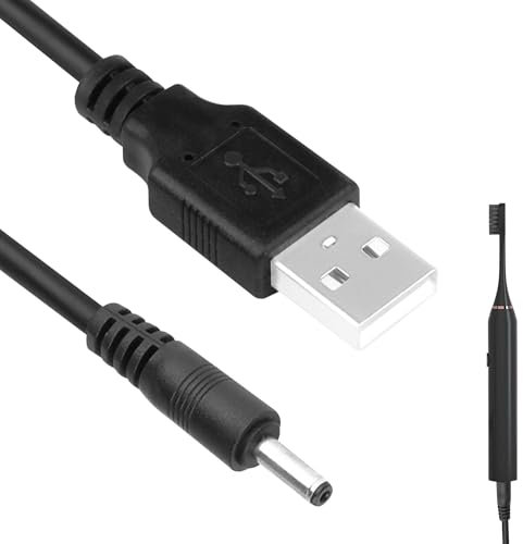 Vierone 1m USB to 5V DC Power Cable, 3.5 x 1.35mm DC Jack, Universal 5V USB Power Charger, Compatible with Electric Toothbrush, HUB Splitter, Router, LED Lights, Small Fans and Appliances