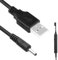 Vierone 1m USB to 5V DC Power Cable, 3.5 x 1.35mm DC Jack, Universal 5V USB Power Charger, Compatible with Electric Toothbrush, HUB Splitter, Router, LED Lights, Small Fans and Appliances