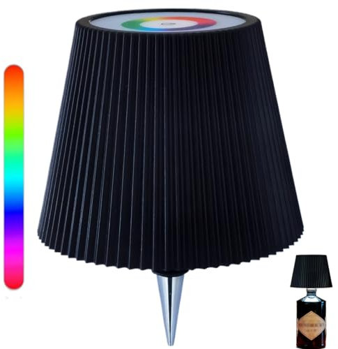 Lampada per Bottiglia Senza Fili, Lampada Bottiglia Ricaricabile a LED con Luce RGB a Colori Multipli Lampada da Tavolo Dimmerabile per Ristorante, Bar, Casa, Ufficio