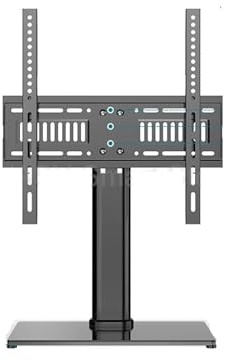 For 32-65 Inches Desktop Mount Universal LCD TV Base Stand Adjustable Height 3-Gear Center Distance Support 45/55/70KG Load(26-55 inch)