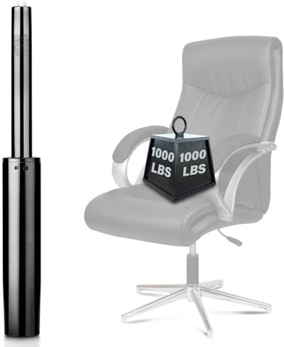 Zourglow Gasdruckfeder für Bürostuhl, Klasse 4 Gasfeder Ersatzteile | Gasfeder Bürostuhle, 1000 lbs (450 KG), Universelle Höhenverstellbare Ersatz Gasfeder für Drehstühle, Gaming Stuhl(285-425mm)