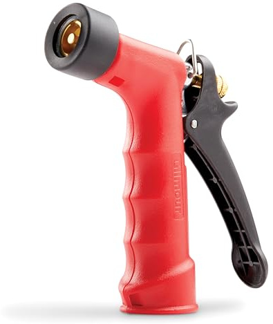 Gilmour Medium Duty Garden Hose Nozzle with Insulated Grip, Hot Water Hose Nozzle for Watering and Cleaning