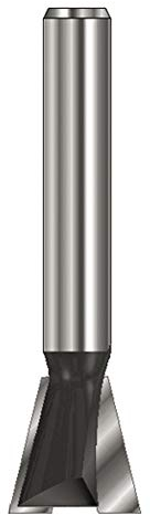 ENT 16024 Gratfräser HW (HM), Schaft (C) 12 mm, Durchmesser (A) 12,7 mm, B 12,7 mm, E 14°, D 40 mm, ohne Vorschneider