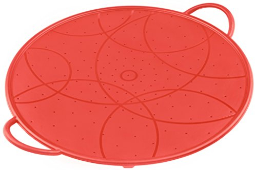 Kuhn Rikon 23634 Couvercles Anti-Projection Silicone Rouge 30 cm