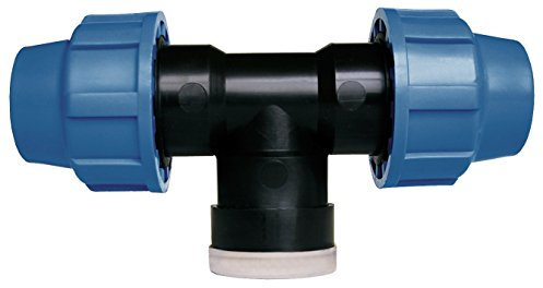 Cornat Bewässerungssystem T-Stück PE-Rohr, Ø 20 mm, 1/2 Zoll Innengewinde, Polypropylen für Kaltwasser