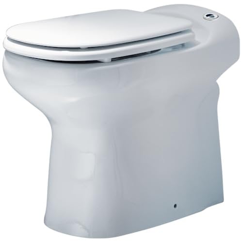 SFA - Sanibroyeur Sanicompact Elite (51dB) - Broyeur WC Avec Assise Large - Double Chasse d'Eau Économique 1,8/3L - 36 x 55,5 x 48 cm - 550W - Made in France