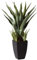 Nearly Natural 76,2 cm Agave Kunstpflanze mit schwarzem Pflanzgefäß, Grün