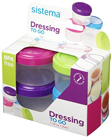 6x Sistema Pots to Go Dressing, Pack of 24