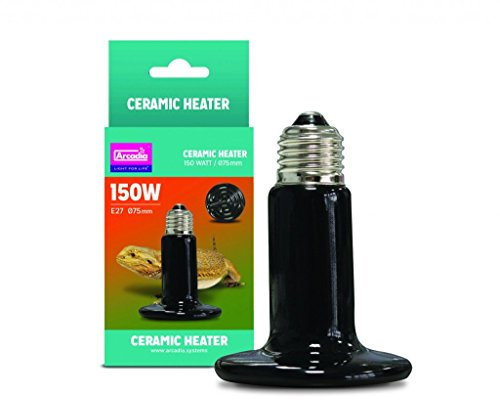 Arcadia Reptile Ceramic Heater Infrared Lamp 150 Watt