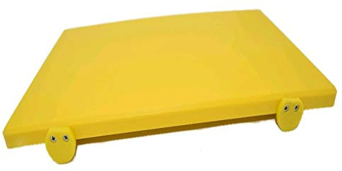MCM-Service-Srl Tagliere in polietilene Professionale Giallo 40x30x2 con Fermi