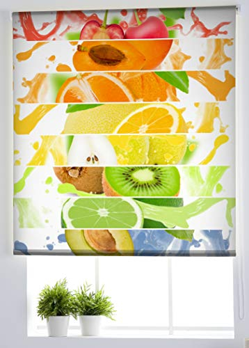 Estoralis Cocina Easy Fix Estor Enrollable Estampado “SIN Herramientas” Easyfix, Tela, C-1219, 70 x 150 cm