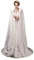 Ommda Cape Mariage Fausse Fourrure Longue Capuche de Mariée Manteau Mariage Femme Hiver,Blanc Ivoire,