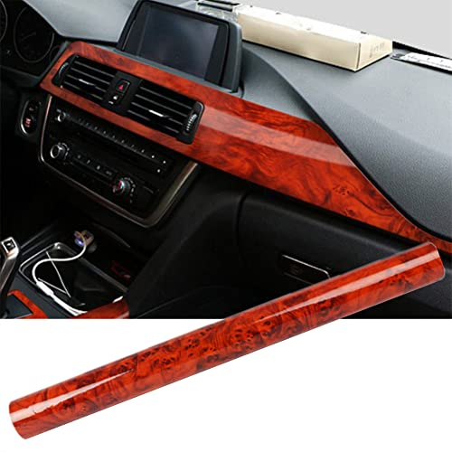 CviAn Hochglänzende Holzmaserung Vinyl Aufkleber Auto DIY Wrap Selbstklebende Innen Dauerhafte Aufkleber