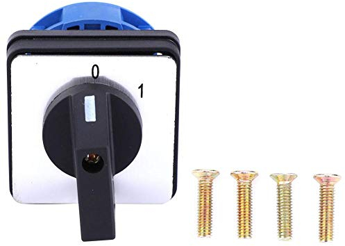 Fafeicy Interruptor de cambio, BEM28-25/1 C02 Interruptor giratorio universal, 690V 25A 2 posiciones Interruptor giratorio de leva, pueden usar en fábricas, talleres, equipos de producción industrial